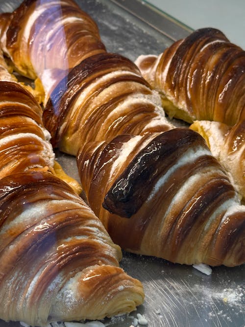 Free Close up of Croissants Stock Photo