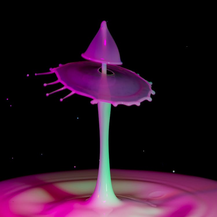 Purple Liquid Shape