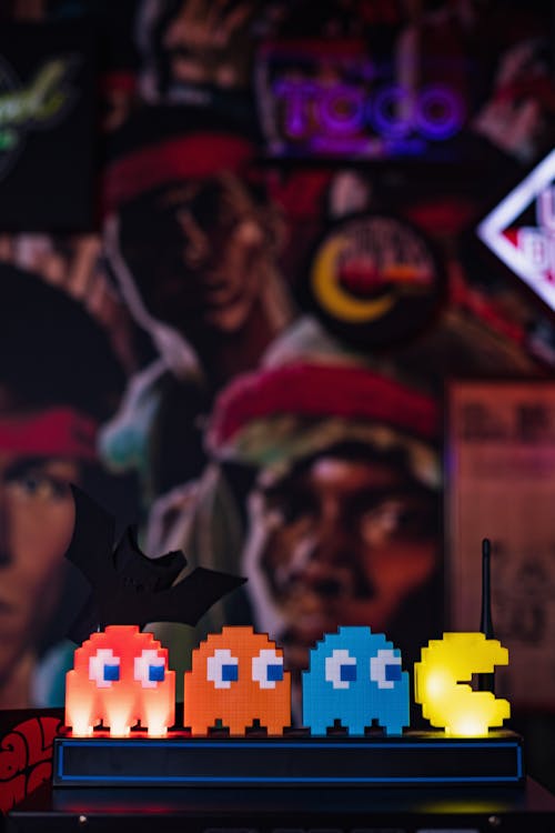 Free Pac-Man Protagonists Cutouts Stock Photo