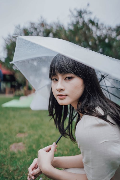 Portrait of a Woman with an Umbrella 