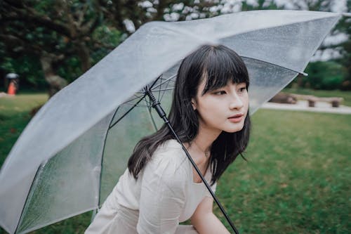 A Woman with an Umbrella 