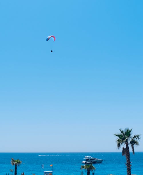 Parachuting over Sea Coast