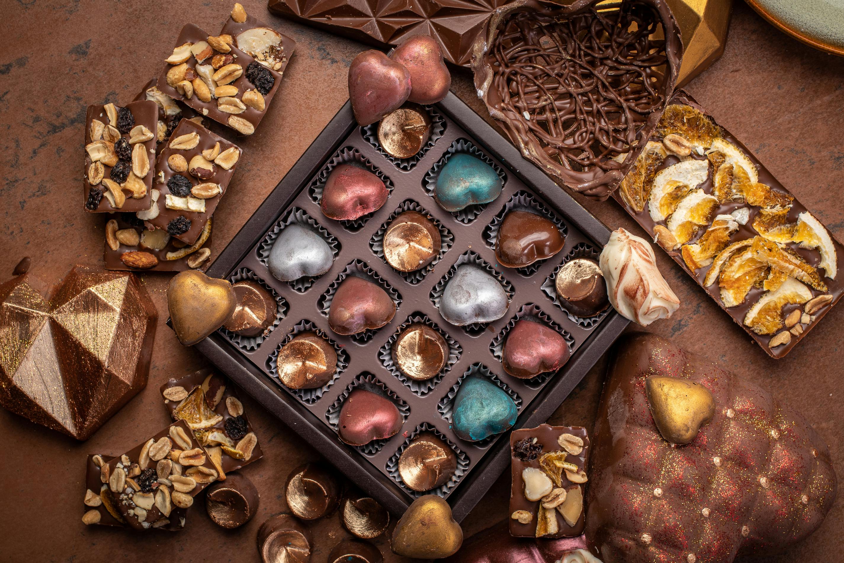 pralines in a box