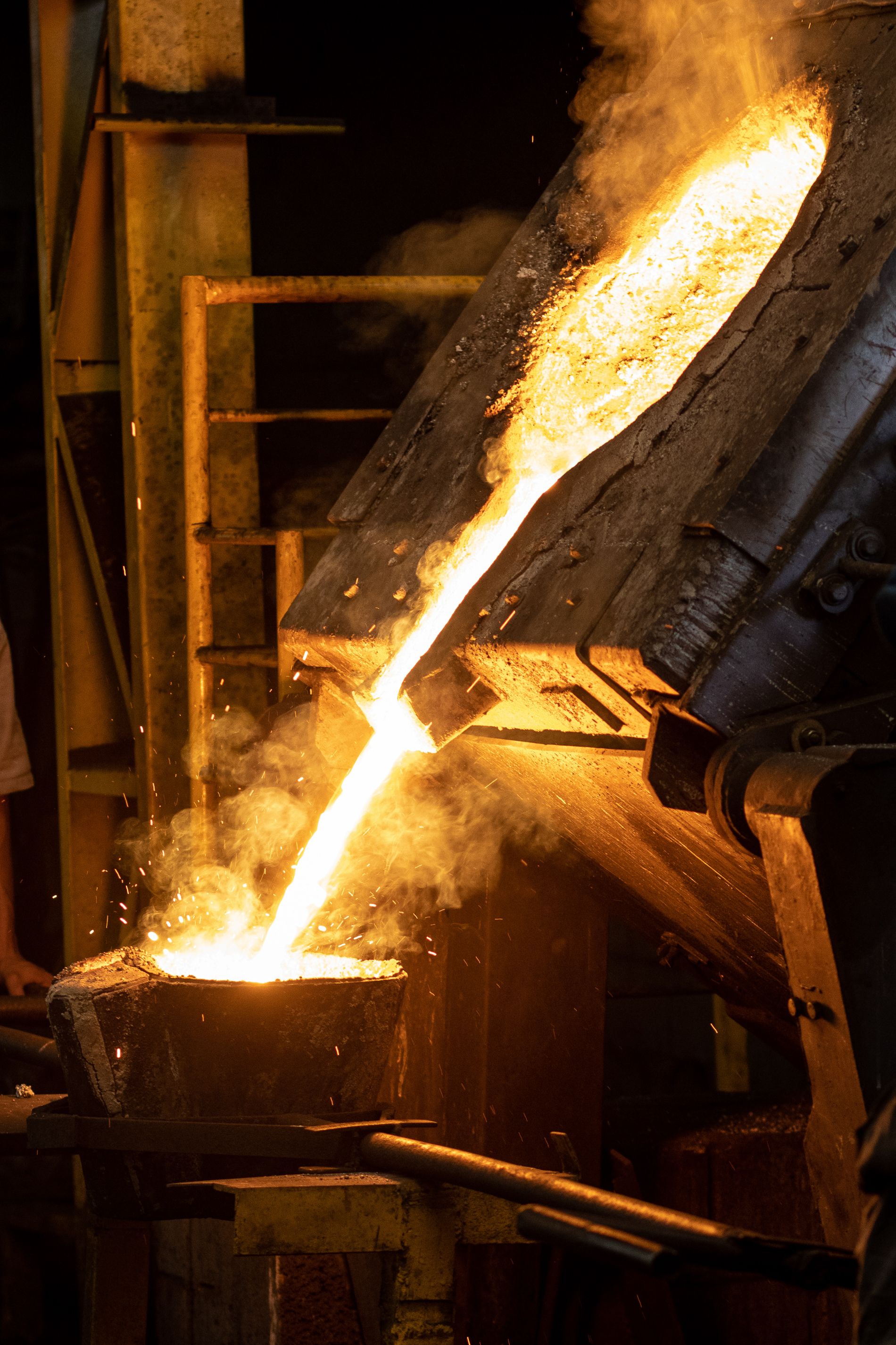 Flames in Iron Works · Free Stock Photo