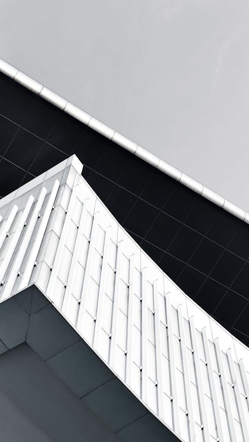 Building Corner in Black and White