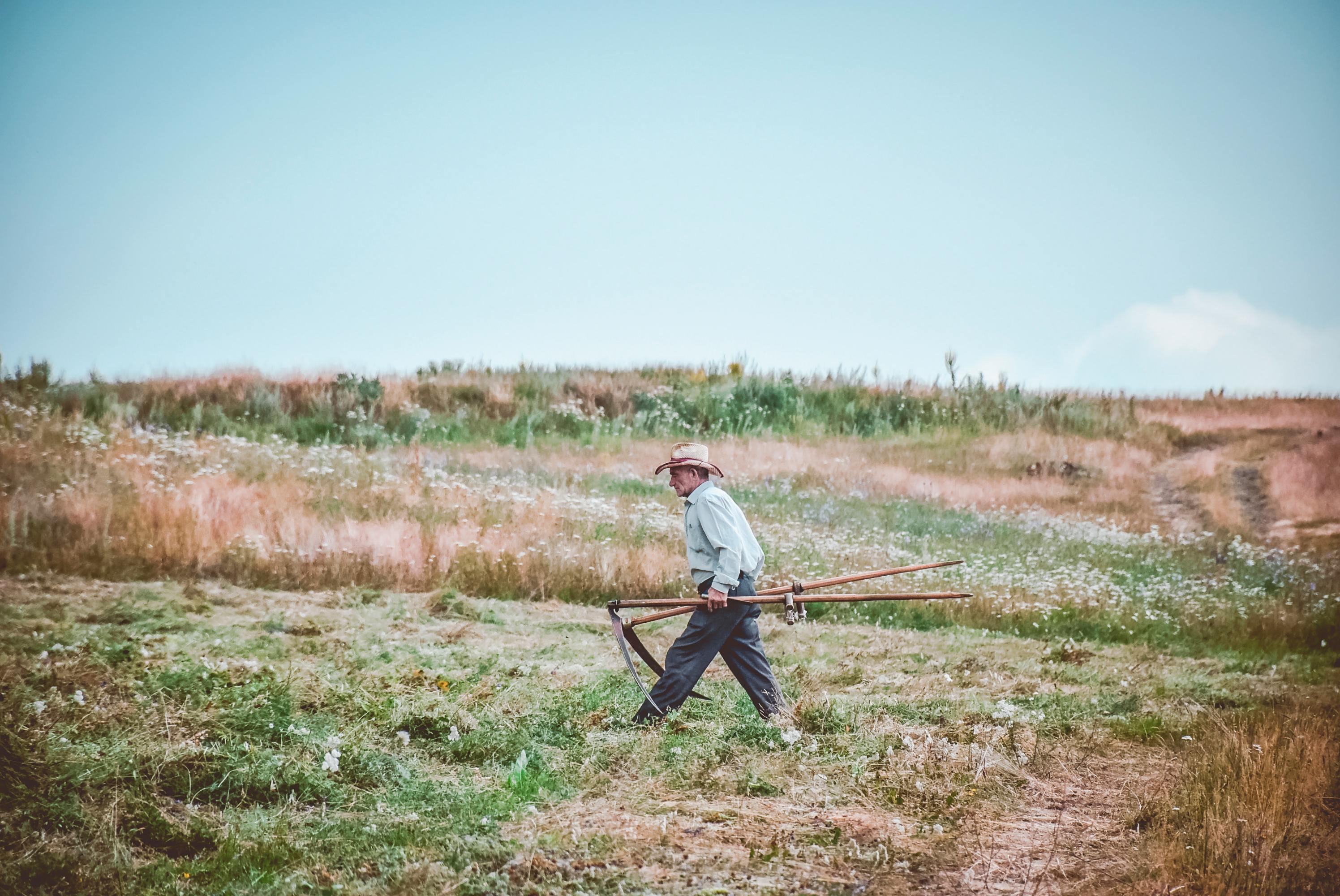 Man walking on a farm. | Photo: Pexels