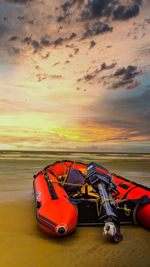 Free stock photo of beach, beautiful sky, boat Stock Photo