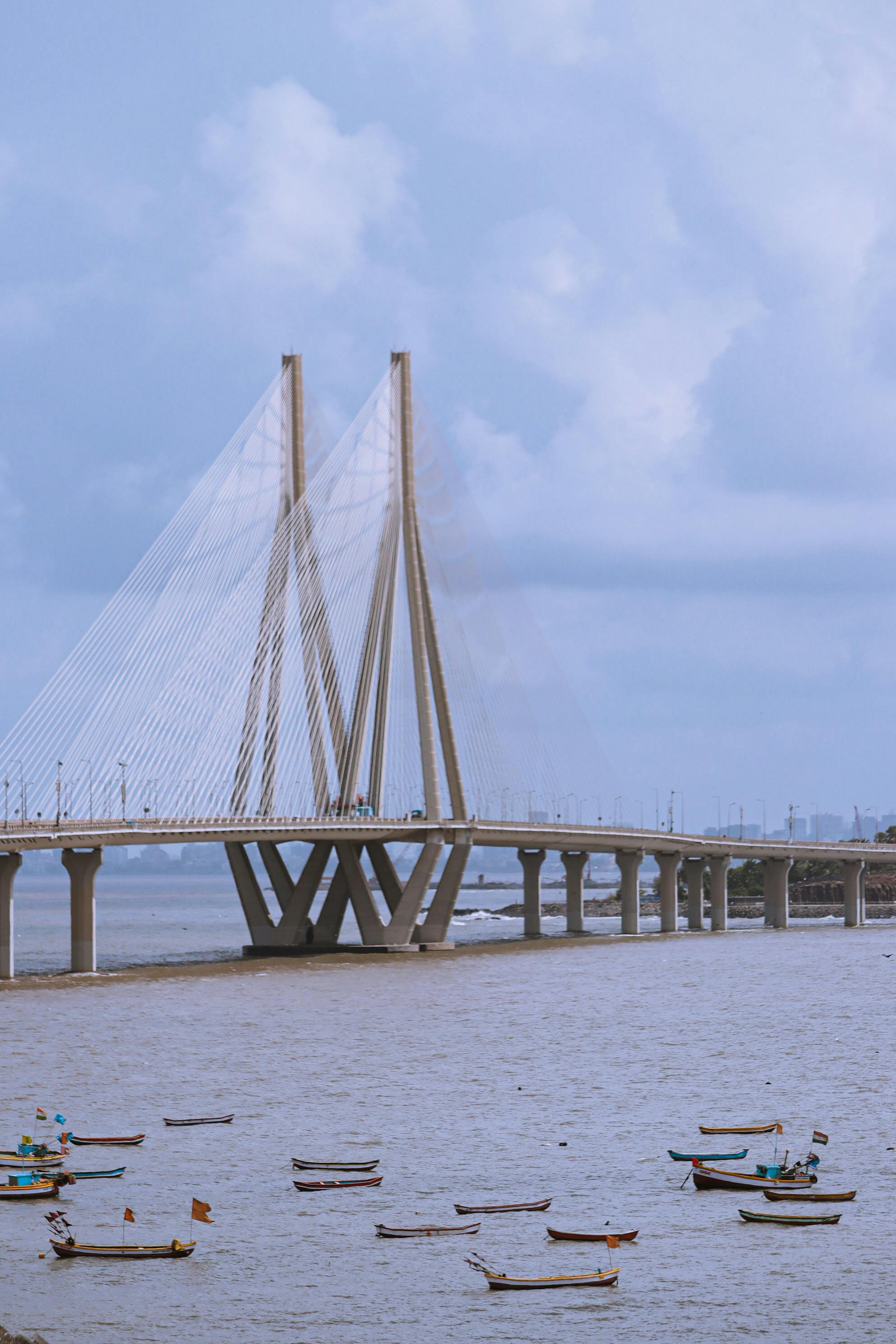 The Bandra-Worli Sea Link, officially called Rajiv Gandhi Stock Photo by  ©katerynka 118665916