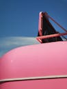 Close-up of a Pink Building Exterior