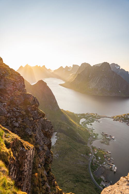 View from the Reinebringen Summit, Lofoten, Norway