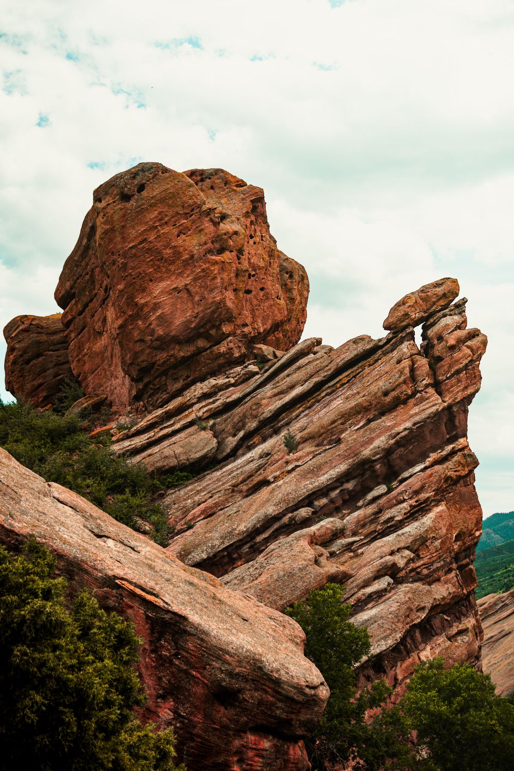 Fomous Rocks Rock Formation at the Red Rocks Amphitheatre near Morrison, Colorado ...