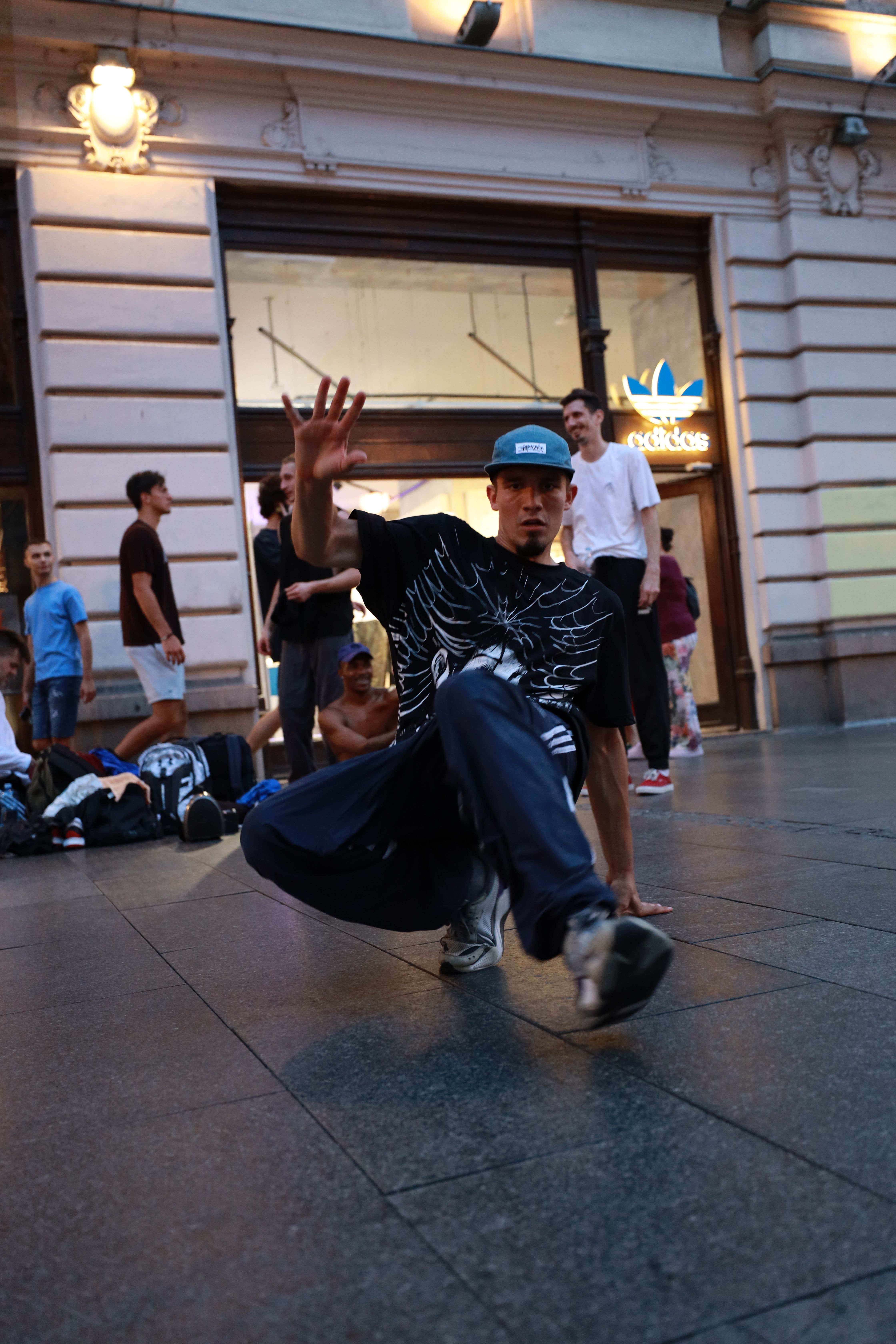 Breakdancing Man in Town · Free Stock Photo