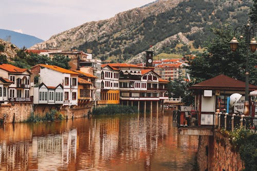 강, 건물, 도시의 무료 스톡 사진