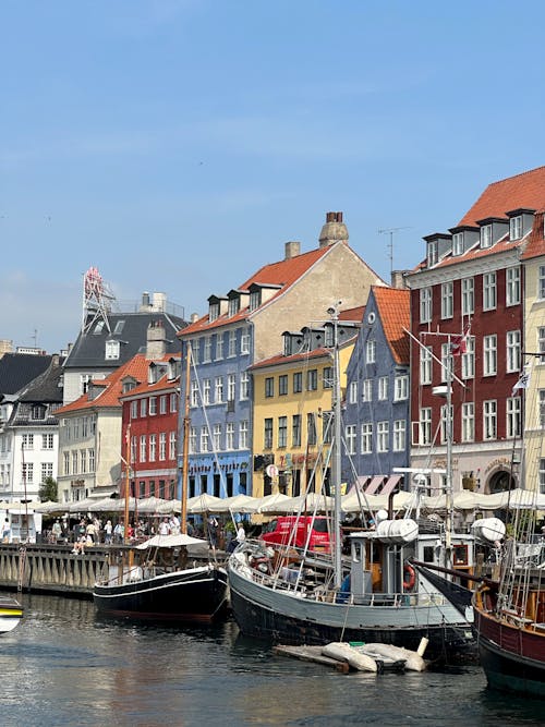 Tenements near Canal in Copenhagen