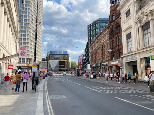 View of Oxford Street in London, UK