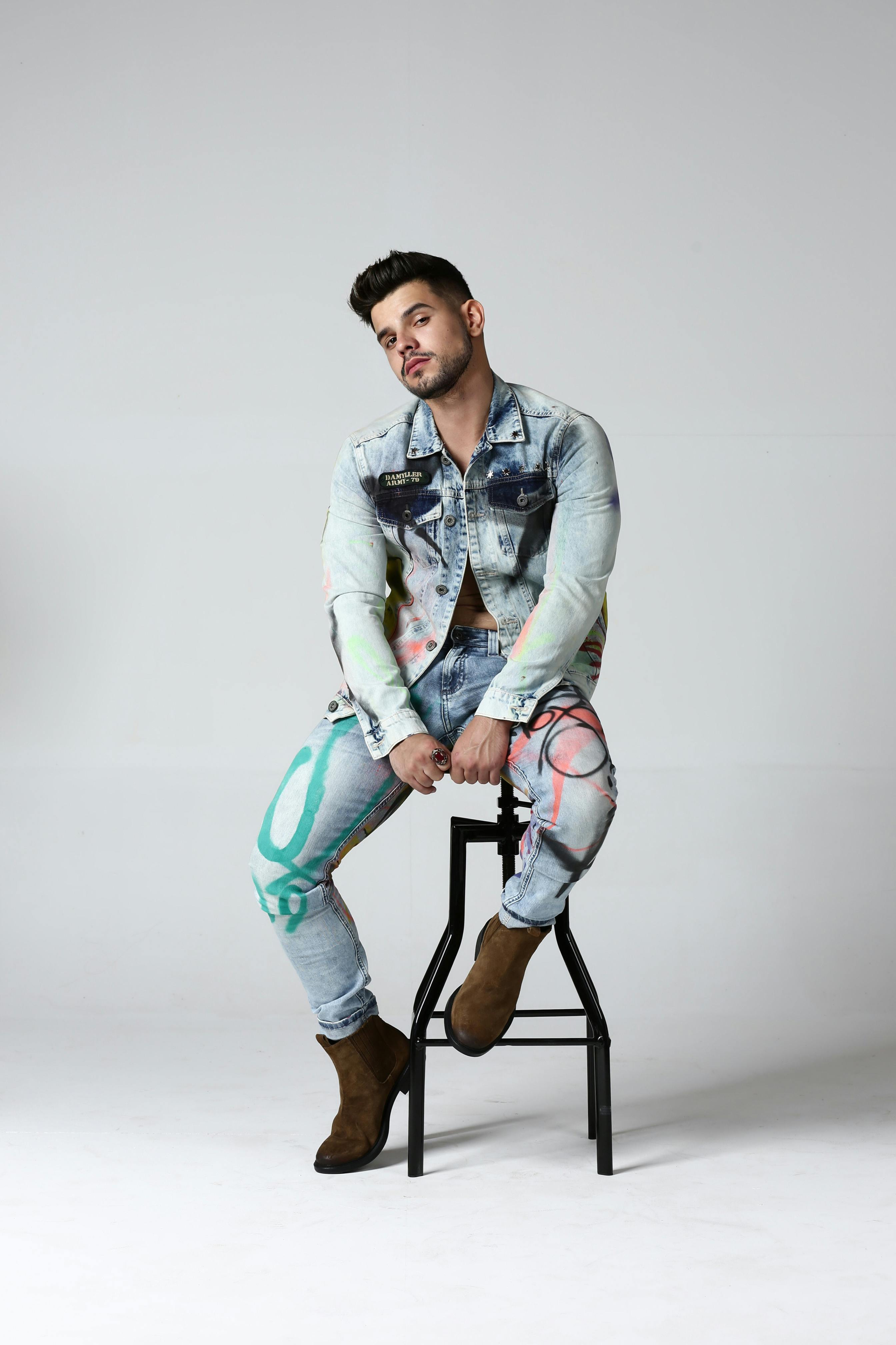 Men's denim wear  Denim wear, Mens fashion photography, Fashion  photography poses