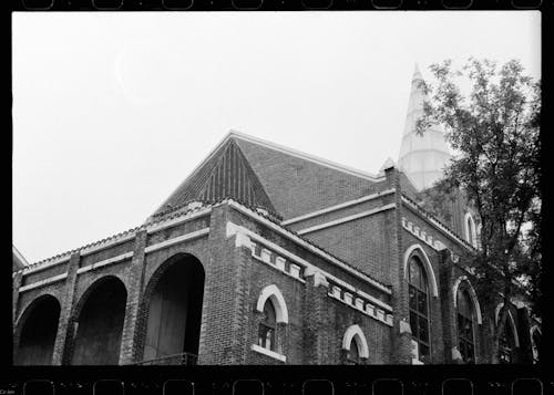 Foto d'estoc gratuïta de arcs, blanc i negre, catedral