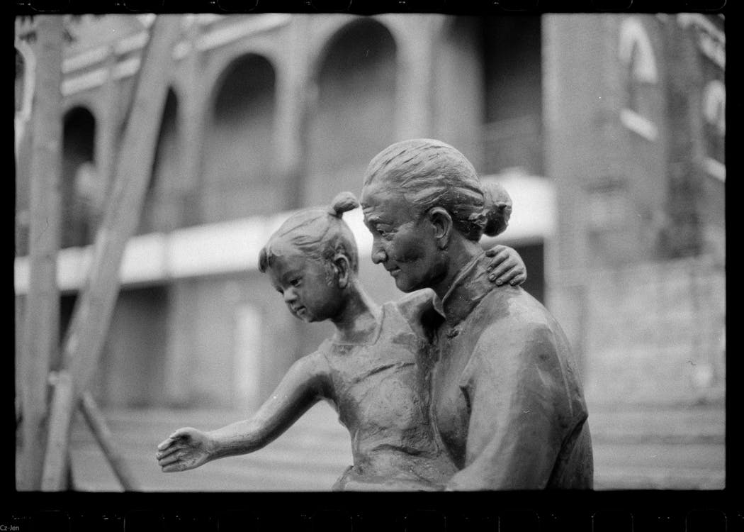 Sculpture of Mother and Daughter