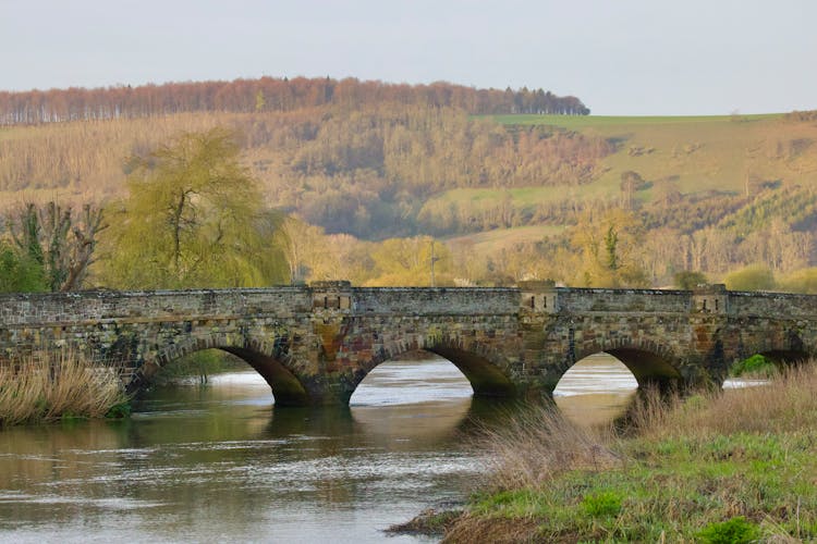 Stone Bridge On River