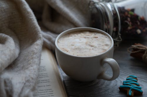 Free Cup Of Coffee Latte  Stock Photo