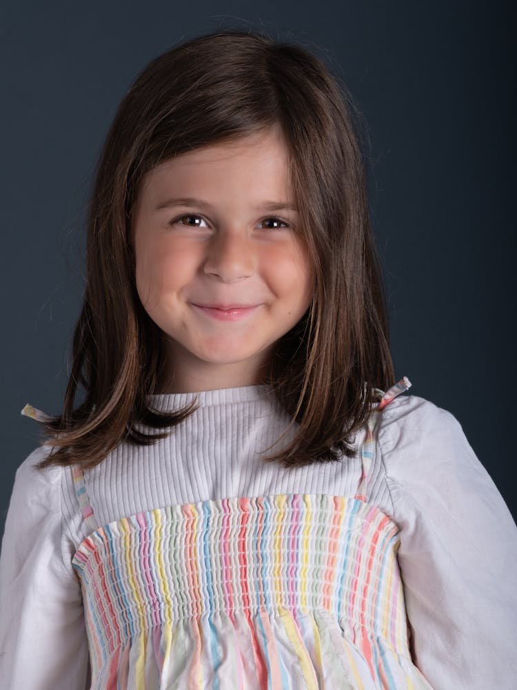 Portrait Of Girl With Brown Hair