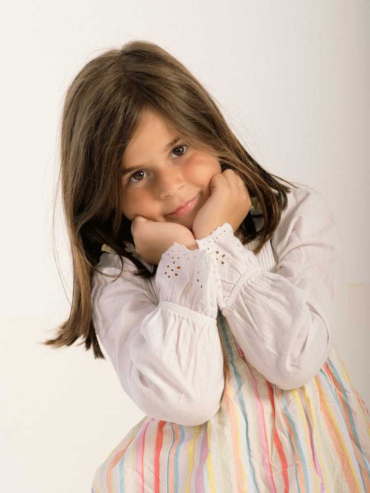 Cute Little Girl In Dress