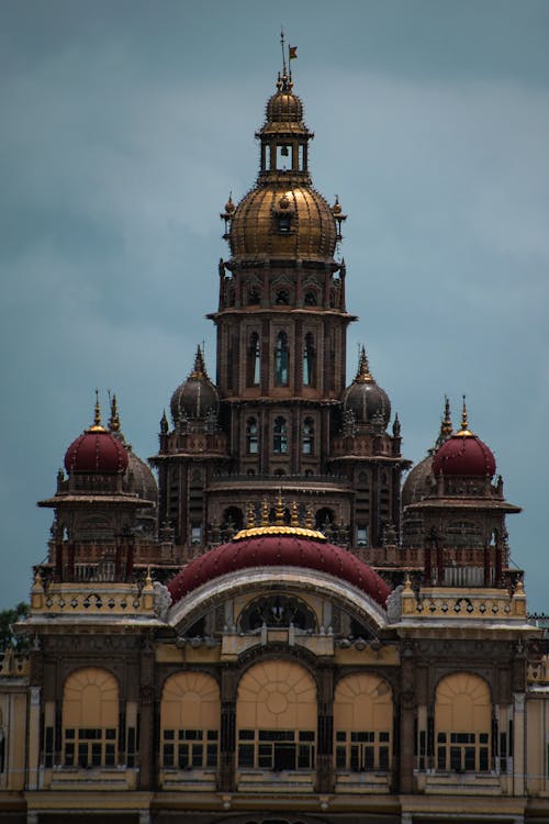 Towers of Mysore Palace in Karnataka, India