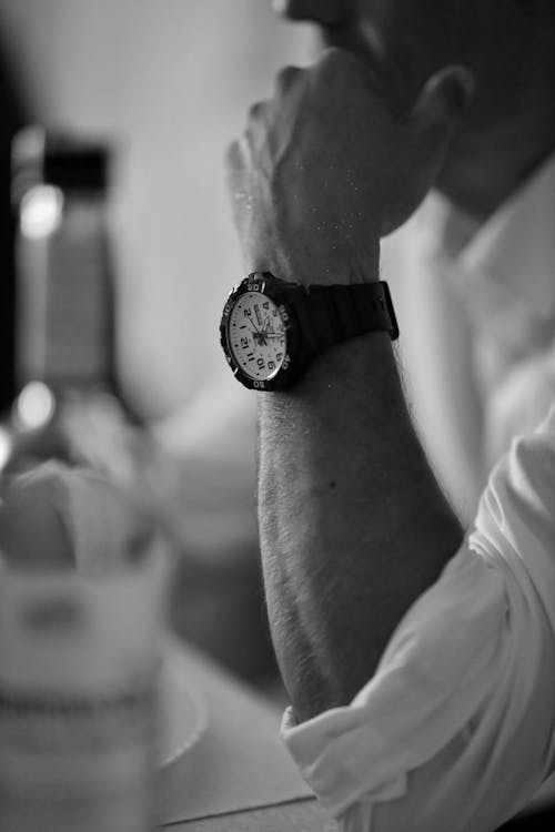 Wristwatch on Man Arm