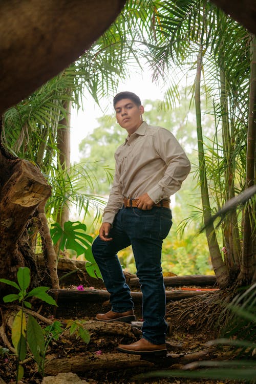 Man Posing in Shirt