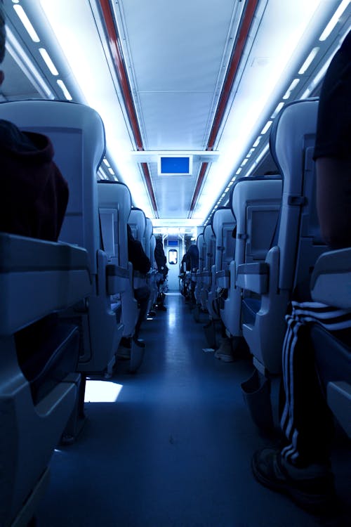 Corridor in Airplane