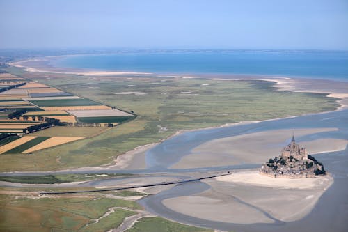 Seashore with Mont Saint Michel 