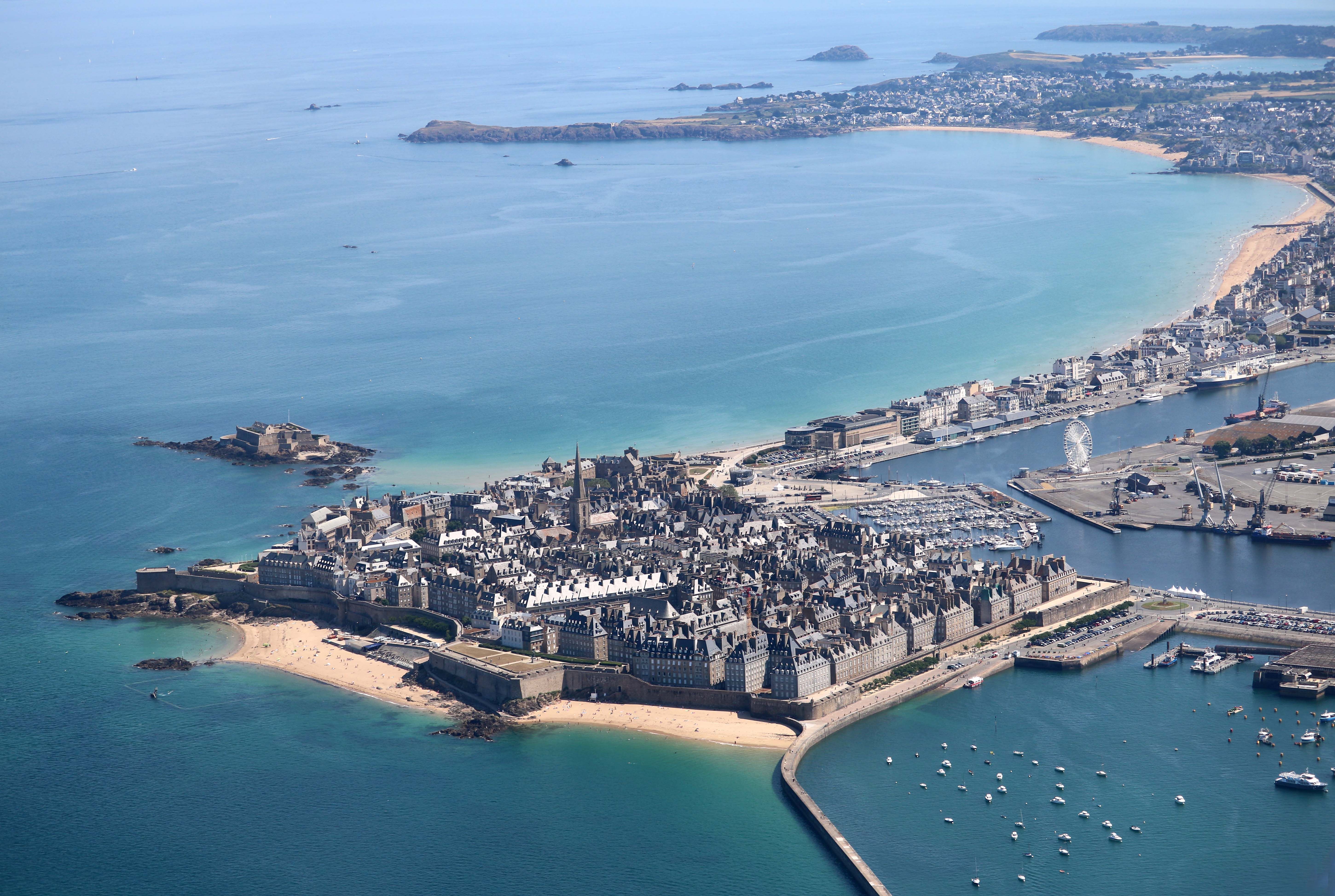 Aerial View Of Saint Malo Free Stock Photo