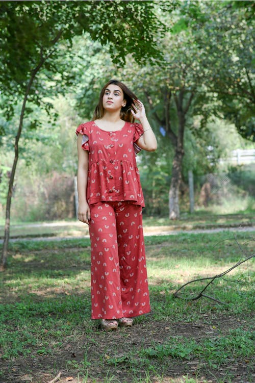 Woman in Red Clothes