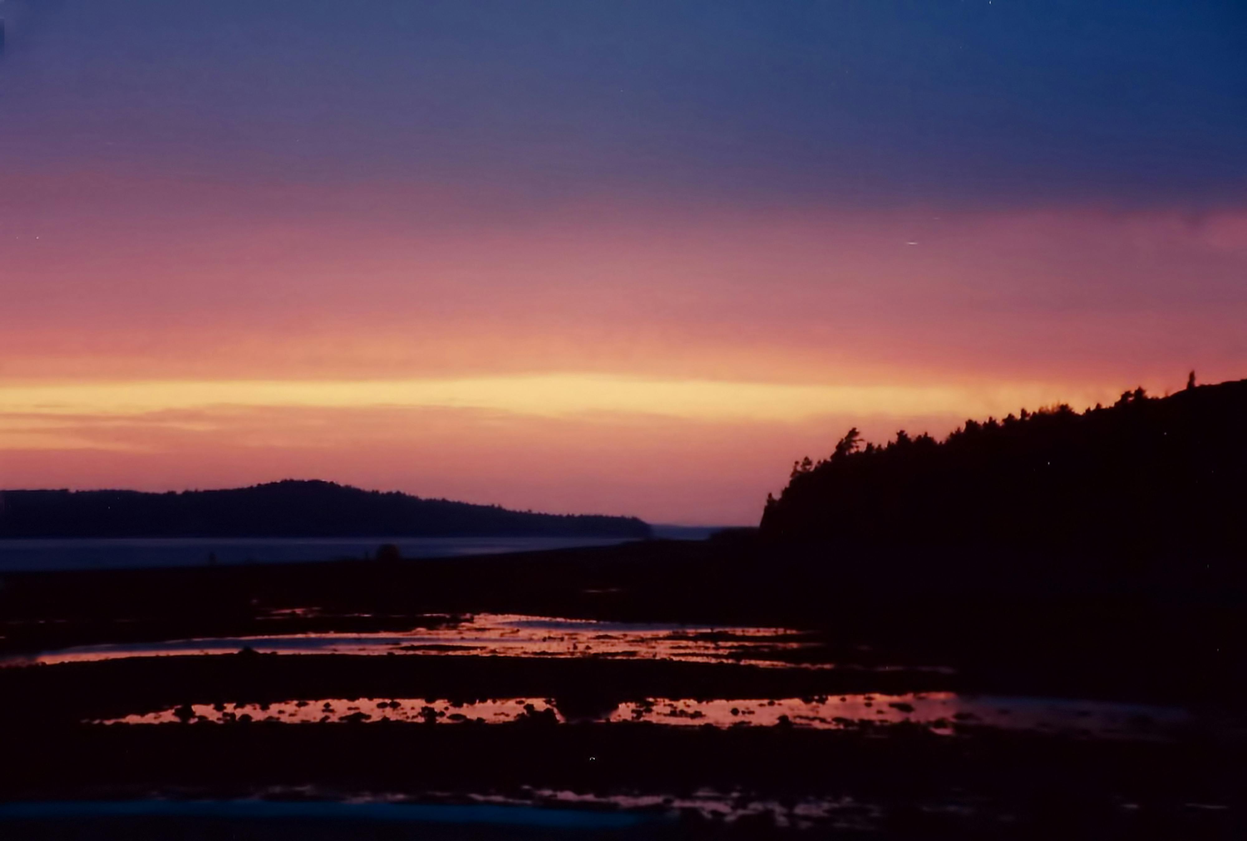 Free stock photo of low tide, low tide at sunset, pink and purple sunset