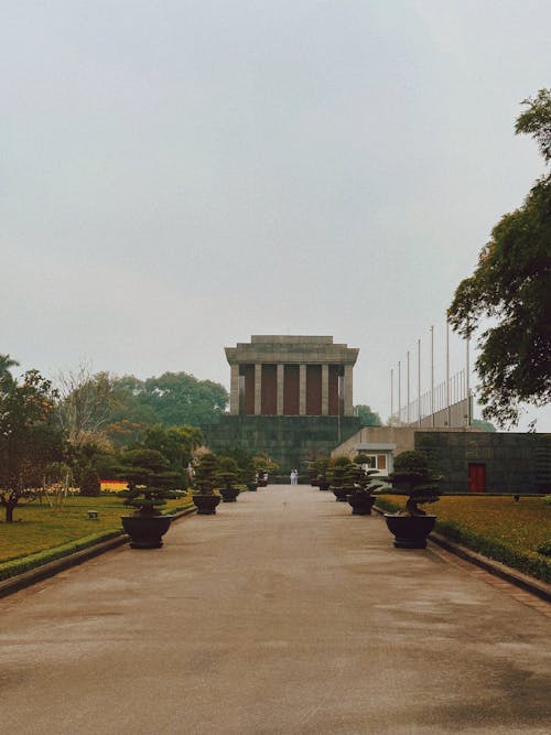 Walkway Leading toward the Ho Chi Minh Mausoleum, Hanoi, Vietnam 