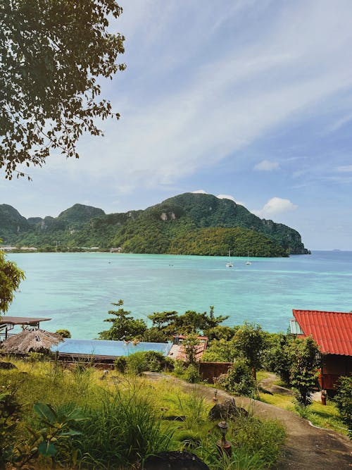 Village on Tropical Sea Shore