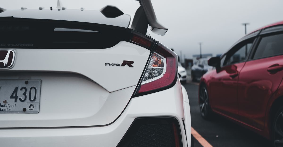 Old Type R Back Back of Honda Civic Type R · Free Stock Photo