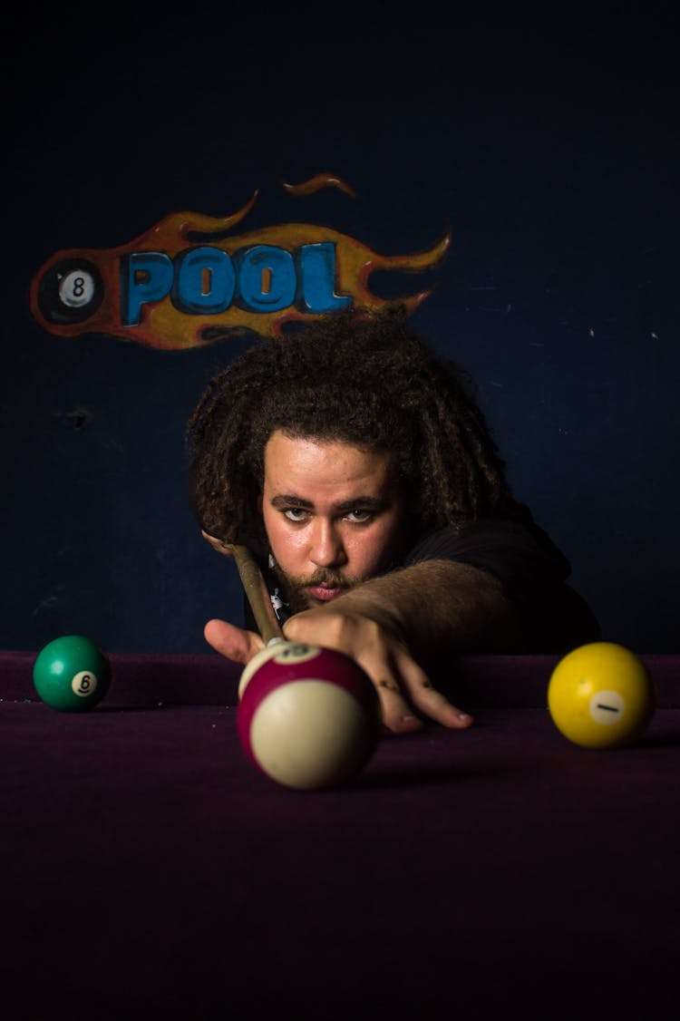 Man Playing Billiard