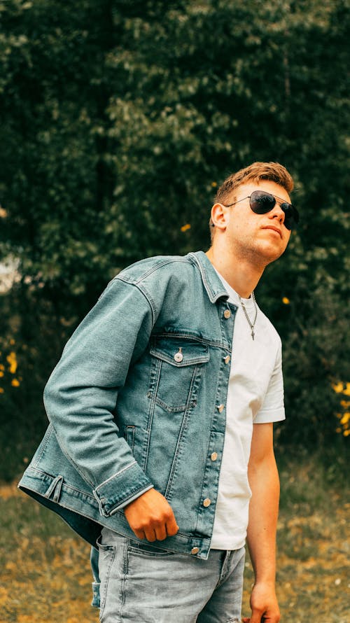 Man in Sunglasses and Jean Jacket
