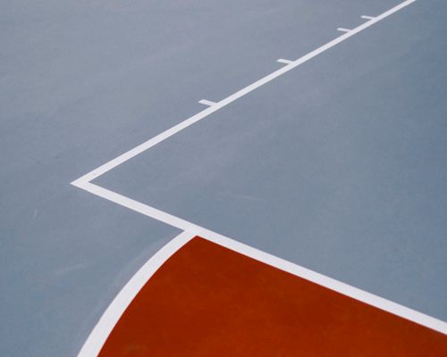 Free Minimalist view of a basketball court's markings in Brisbane, Australia. Stock Photo