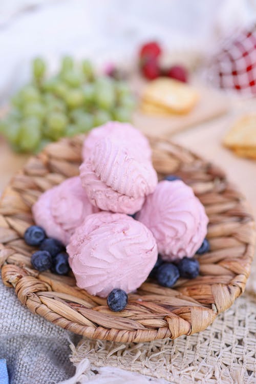 Kostenloses Stock Foto zu blaubeeren, dessert, essensfotografie