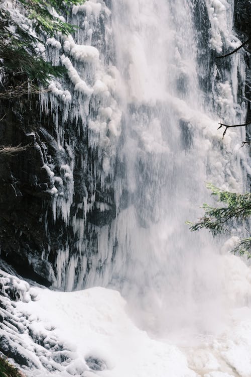 Flowing Water in Waterfall