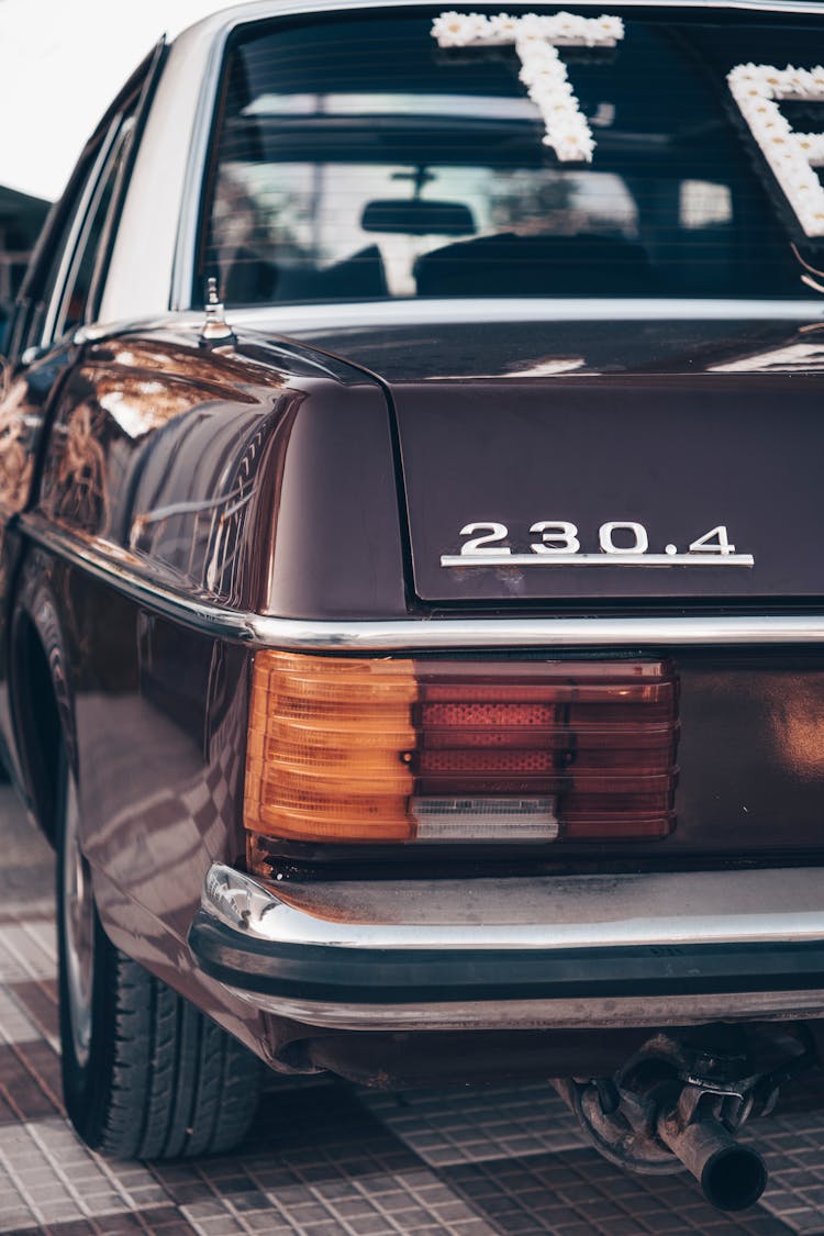 Vintage Black Mercedes