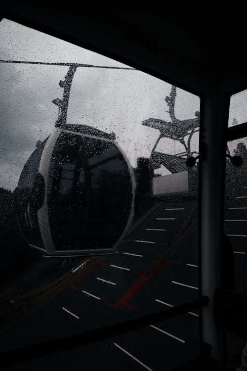 Cable Car During Rain