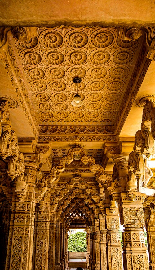 Ornamented Ceiling and Columns