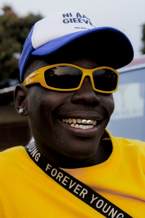 Smiling Man Wearing Sunglasses 