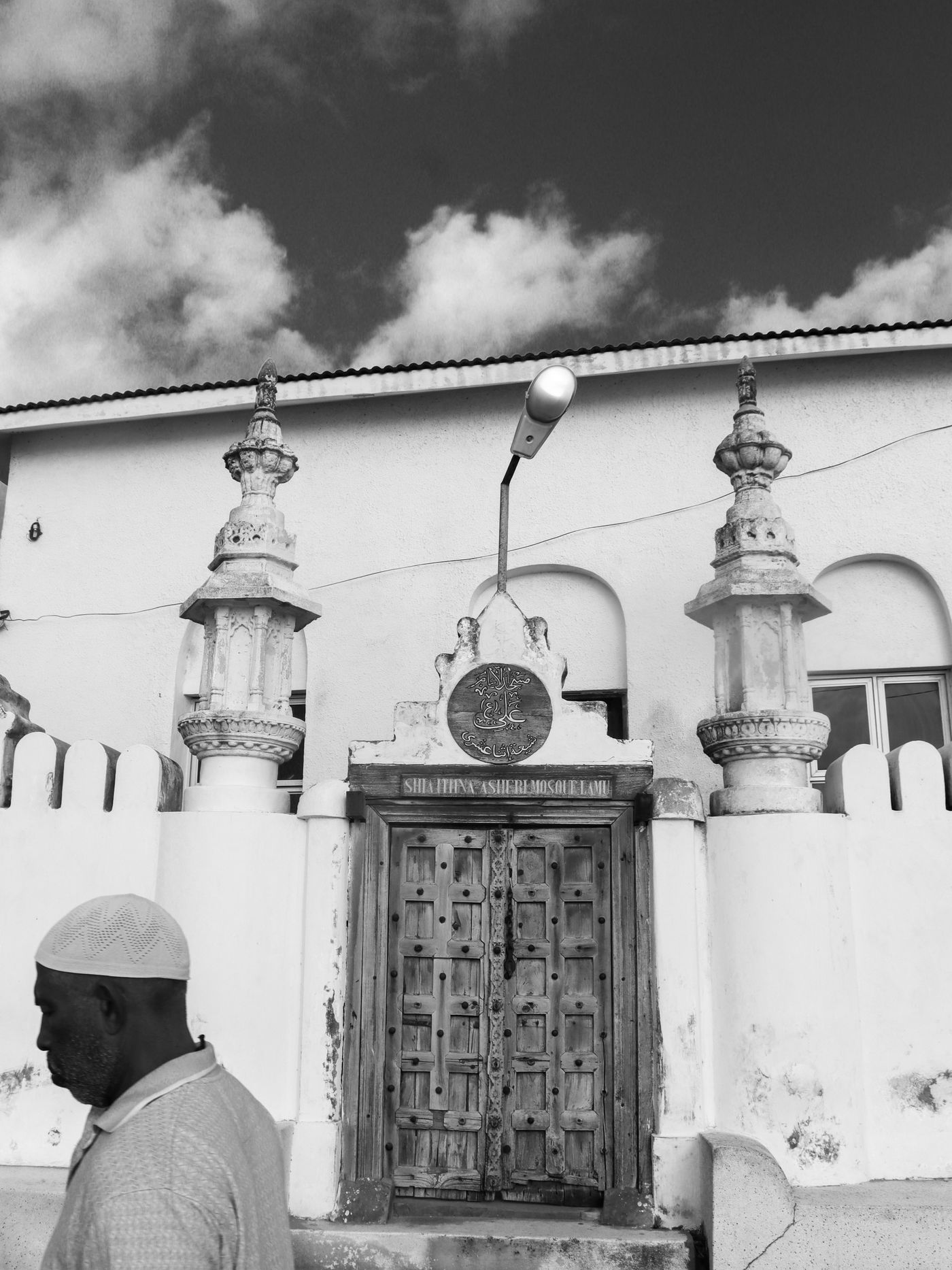 A historic mosque entrance in Lamu