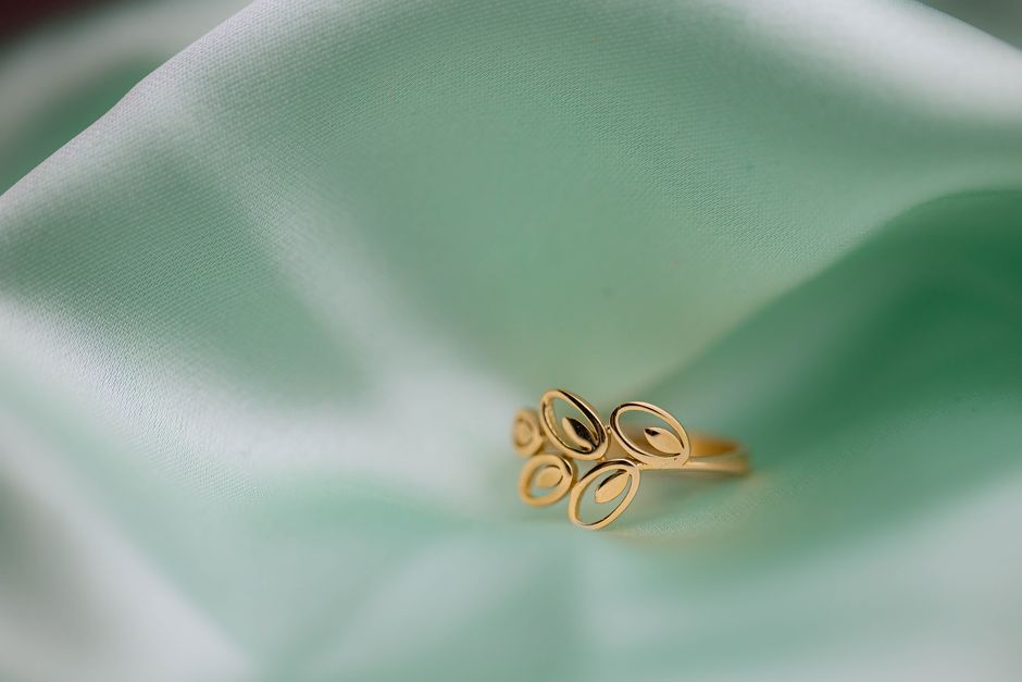 A lightweight yellow gold ring for women, showcasing a sleek and modern design - 1 gram gold jewellery shop near me A lightweight yellow gold ring for women, showcasing a sleek and modern design - 1 gram gold jewellery shop near me