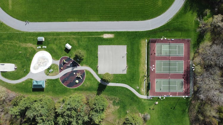 Sport Complex Seen From Above