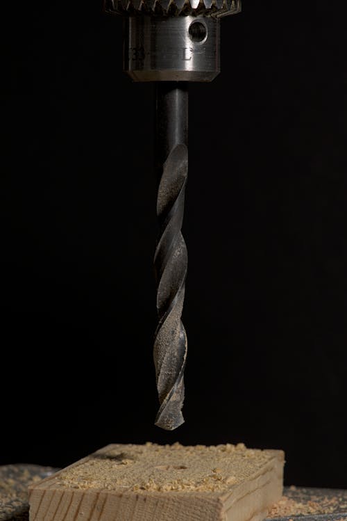 Foto profissional grátis de broca, ferramenta, fundo preto